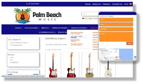 Palm Beach Music online shopping cart